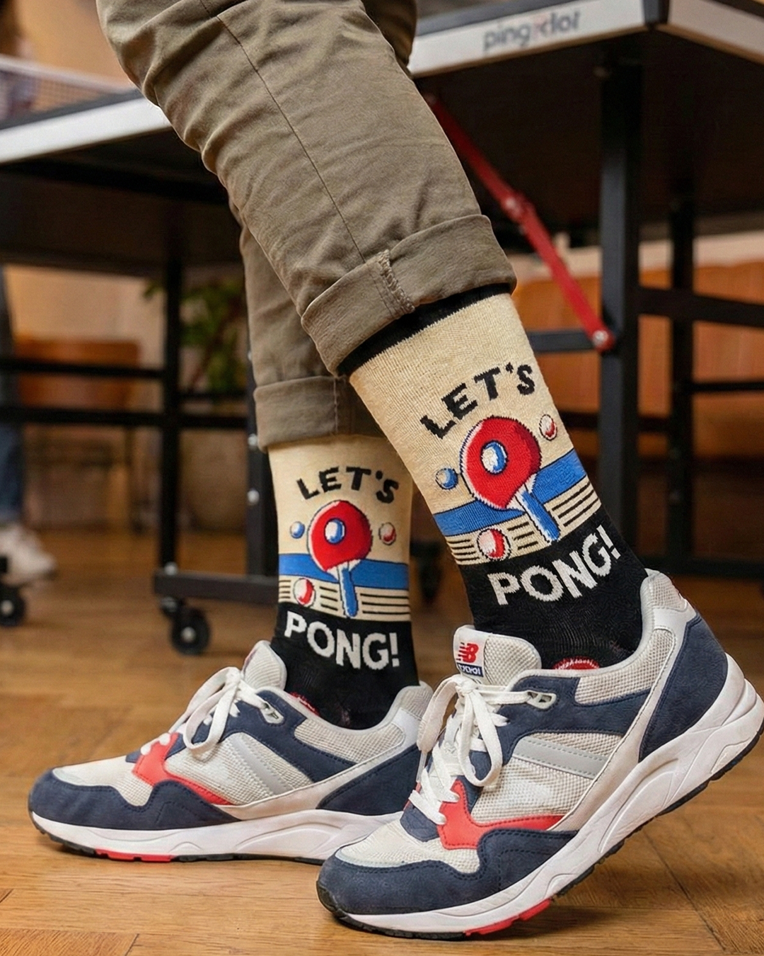 Let's Pong Chaussettes Édition Jeu de Fête